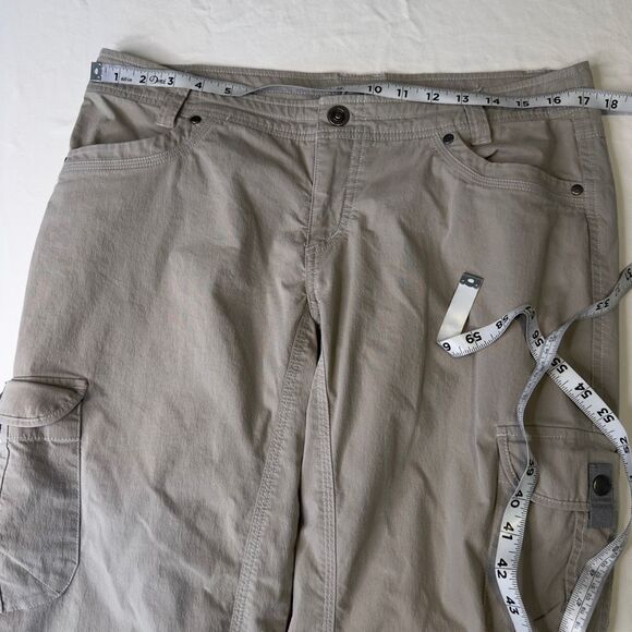 Kühl Splash Roll Up Cargo Pants Womens 12 Khaki Tan Utility Gropcore Outdoor - Picture 9 of 12